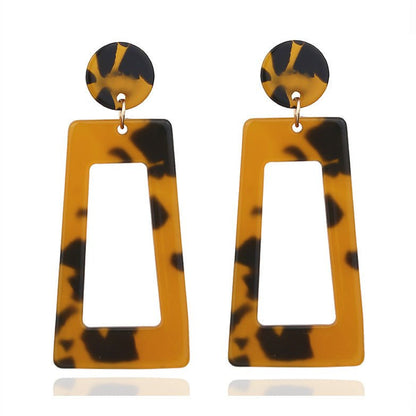 Geometric Acrylic Irregular Earrings Summer Beauty Jewelry-Jewearrings