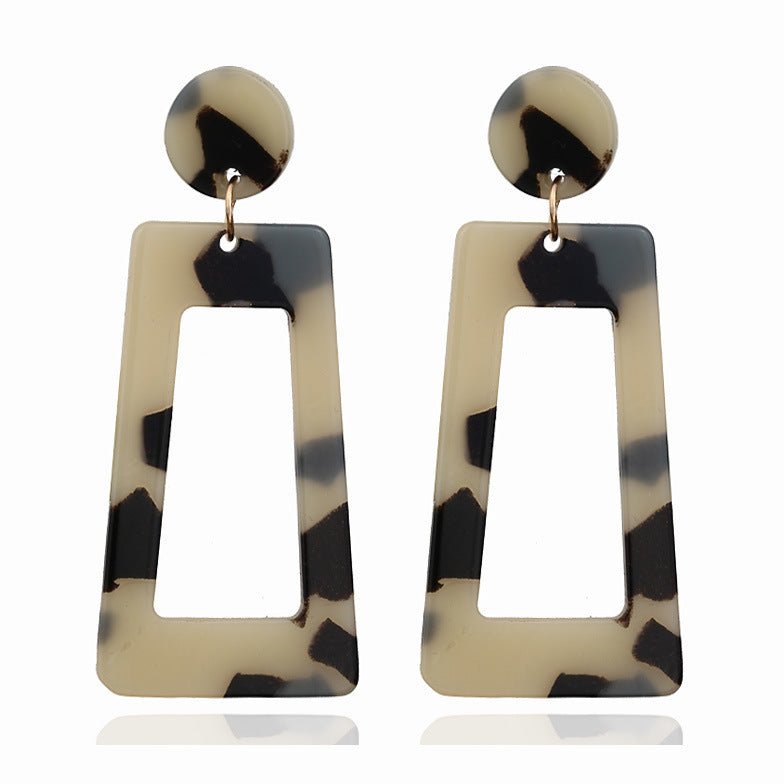 Geometric Acrylic Irregular Earrings Summer Beauty Jewelry-Jewearrings