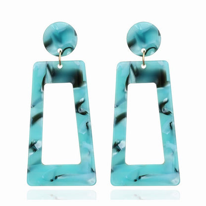 Geometric Acrylic Irregular Earrings Summer Beauty Jewelry-Jewearrings