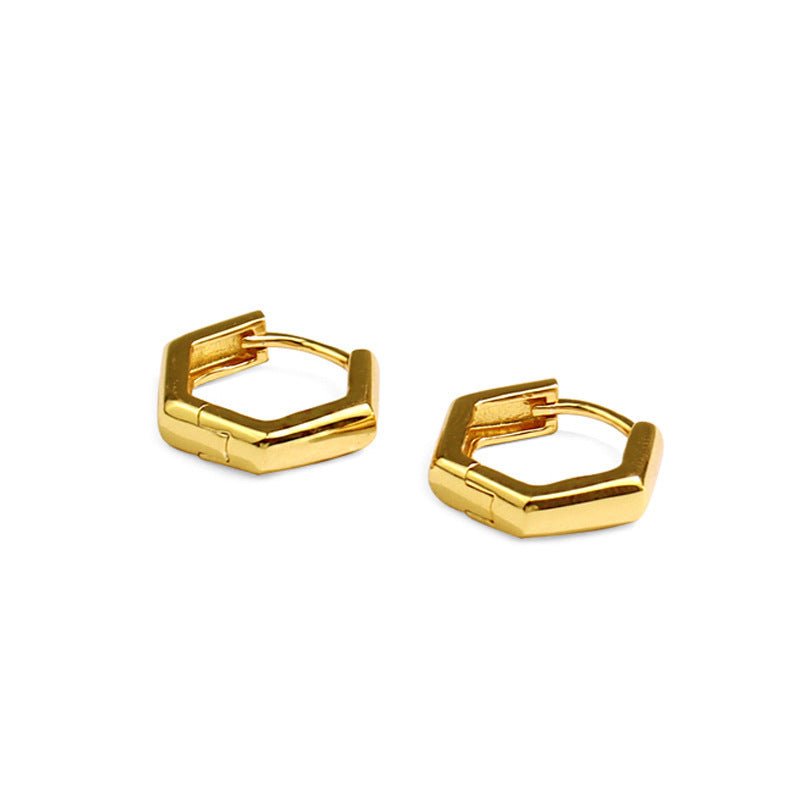 Geometric Earrings Gold Wild Earrings Cold Wind-Jewearrings