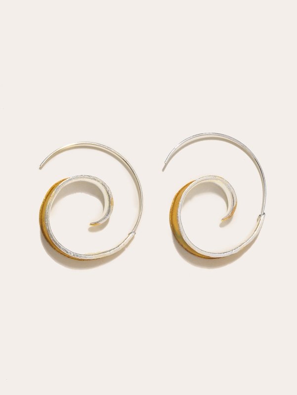 Geometric Large Hoop Earrings Female Personality Minimalist-Jewearrings