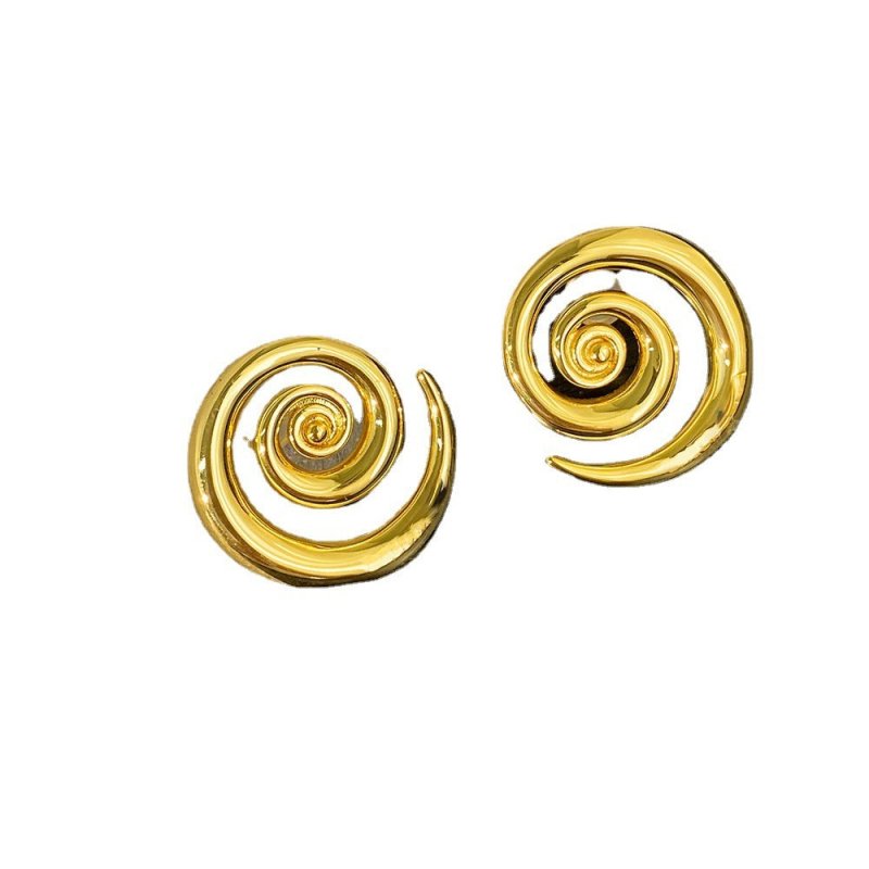 Geometric Rotation 18K Gold Earrings-Jewearrings