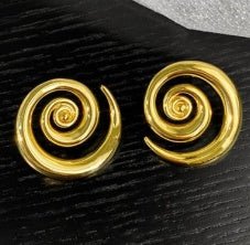 Geometric Rotation 18K Gold Earrings-Jewearrings