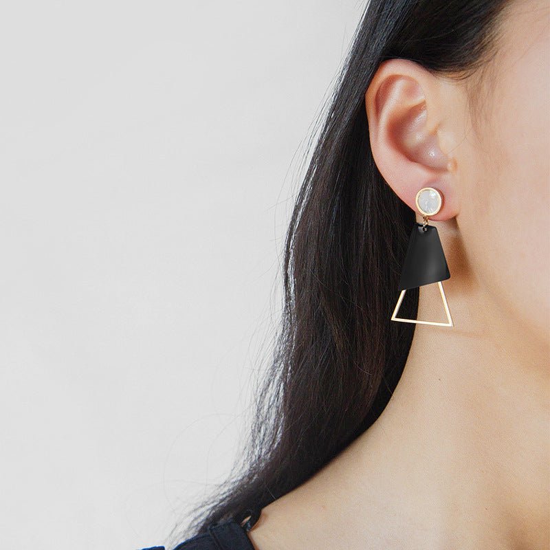 Geometric Trend Fashion Acrylic Earrings-Jewearrings