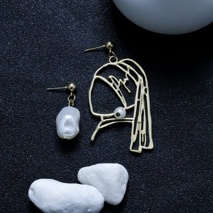 Girl Metal Quality Earrings Ear Clip With Pearl-Jewearrings