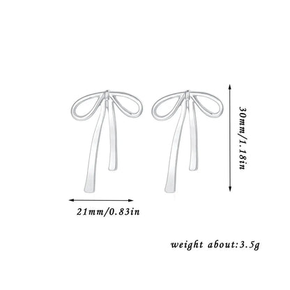 Gold Bow Earrings for Women - Lightweight & Stylish-Jewearrings