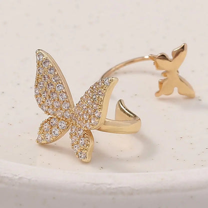 Gold Bow Earrings | Micro-zircon Clip-On Earrings for Women-Jewearrings