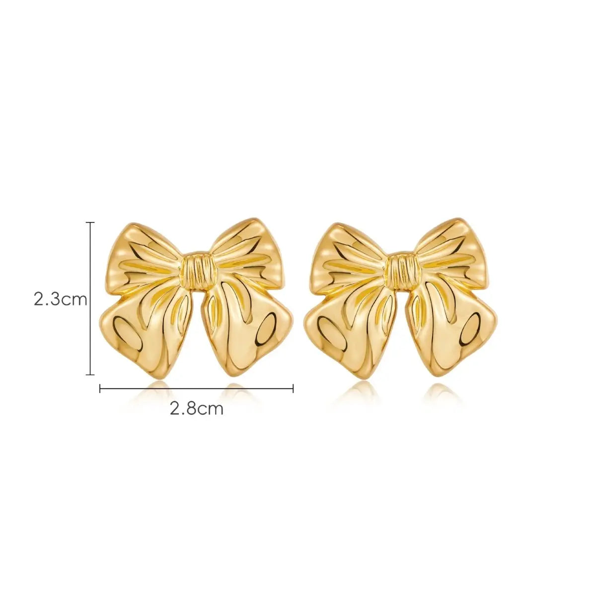 Gold Bow Earrings | Stylish & Chic for Every Occasion-Jewearrings