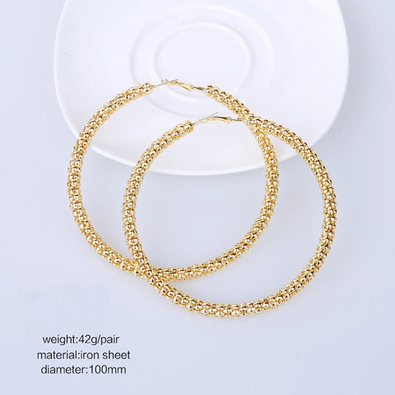 Gold Hoop Earrings Fashion In Europe And America-Jewearrings