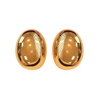 Gold Large Earrings Women's Three-dimensional Special-interest Design-Jewearrings