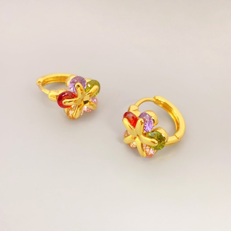 Gold Light Luxury Petite Earrings Women-Jewearrings