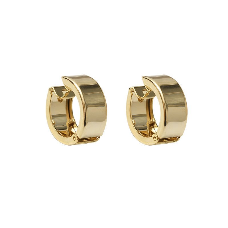 Gold Small Hoop Earrings-Jewearrings