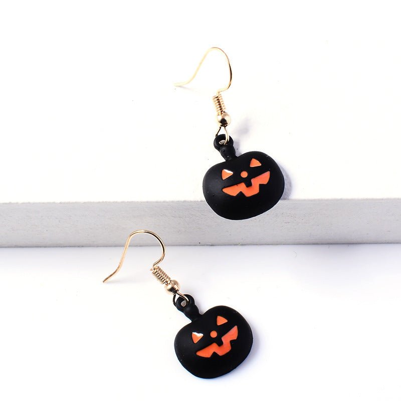 Halloween Accessories Horror Funny Pumpkin Ghost Demon Earrings-Jewearrings