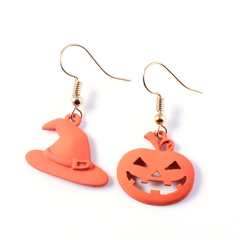 Halloween Accessories Horror Funny Pumpkin Ghost Demon Earrings-Jewearrings