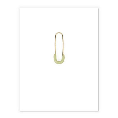 Hand-Drip Brass Gold Plated Paper Clip Earrings-Jewearrings