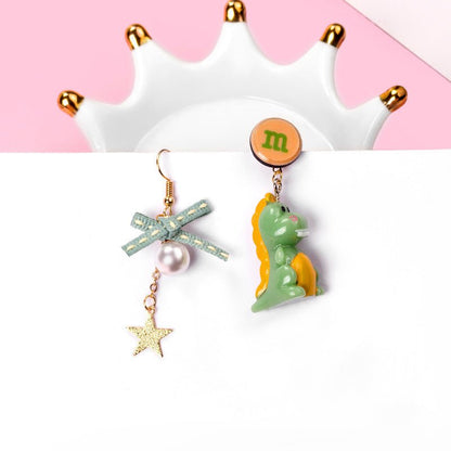 Handmade Acrylic Children'S Fun Animal Long Earrings-Jewearrings