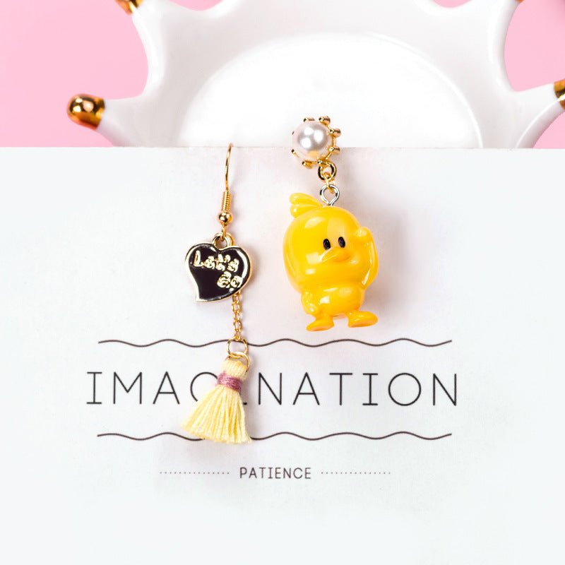 Handmade Acrylic Children'S Fun Animal Long Earrings-Jewearrings