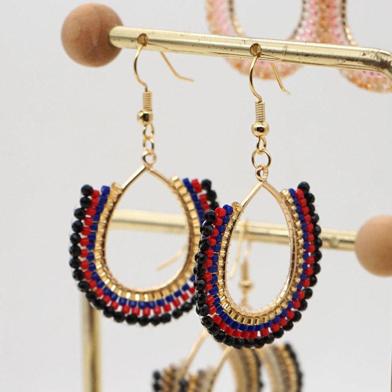 Handmade Crystal Exaggerated Women Big Earrings-Jewearrings