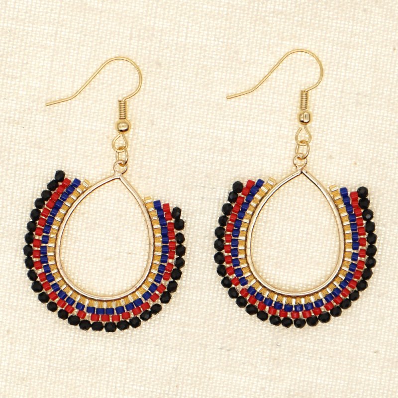 Handmade Crystal Exaggerated Women Big Earrings-Jewearrings