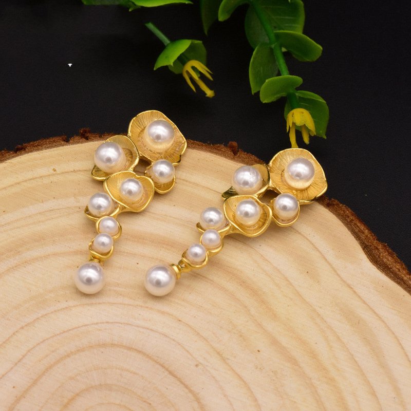 Handmade Natural Pearl Shell Earrings-Jewearrings