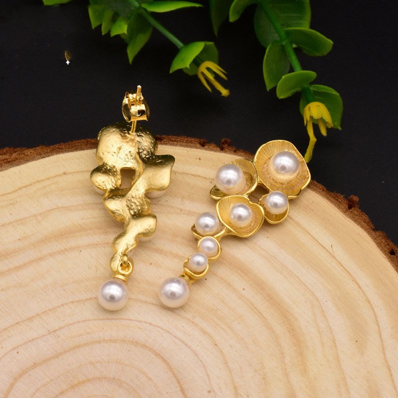 Handmade Natural Pearl Shell Earrings-Jewearrings