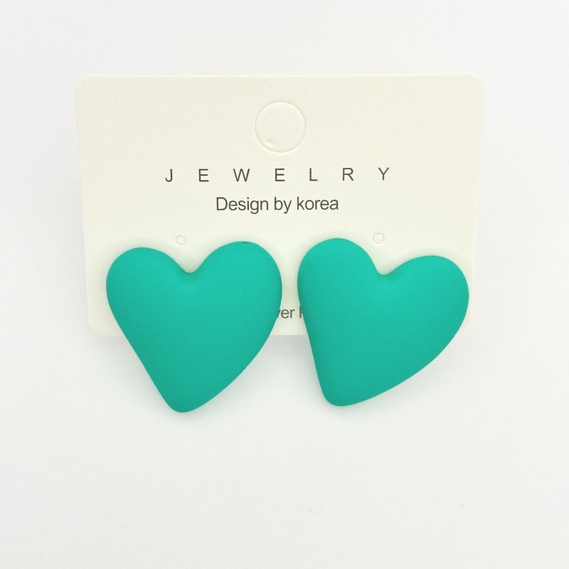 Heart-shaped Earrings Acrylic Simple Advanced-Jewearrings