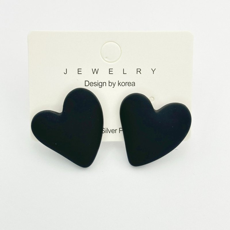 Heart-shaped Earrings Acrylic Simple Advanced-Jewearrings