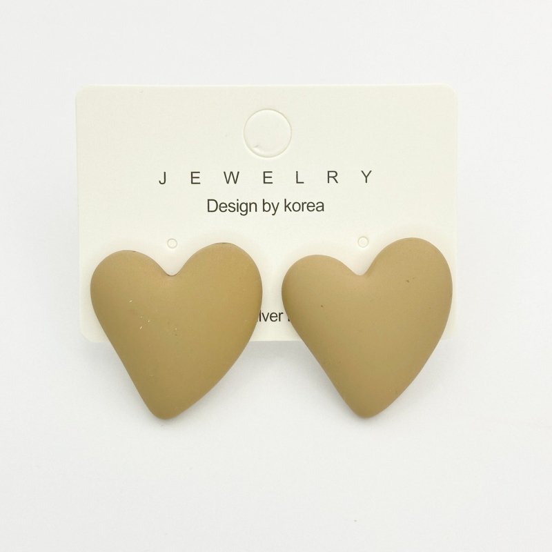 Heart-shaped Earrings Acrylic Simple Advanced-Jewearrings