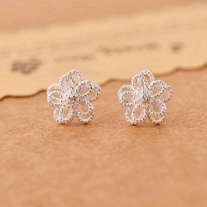 Hollow Flower Stud Earrings-Jewearrings