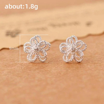 Hollow Flower Stud Earrings-Jewearrings