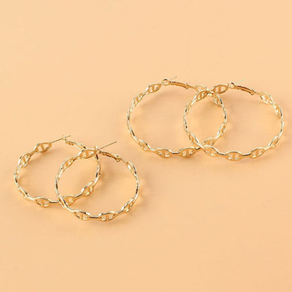 Hoop Earrings European And American Style Earrings Earrings-Jewearrings