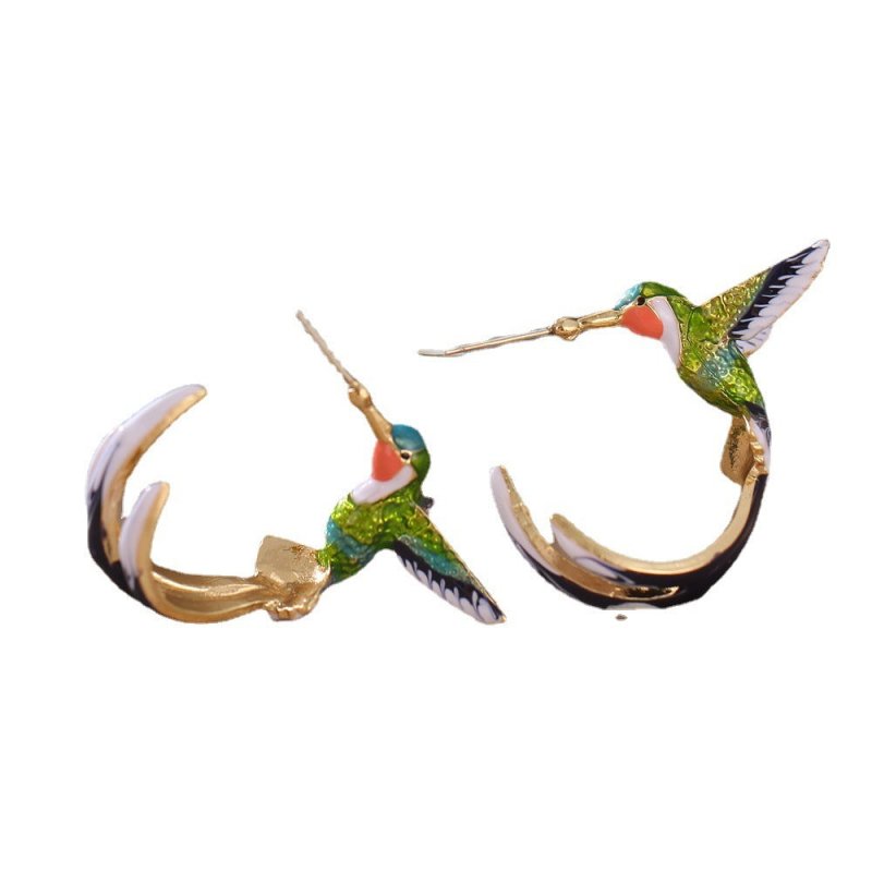 Hummingbird Earrings - Cute Dripping Design-Jewearrings