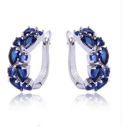 Hypoallergenic Colorful Zircon Earrings-Jewearrings