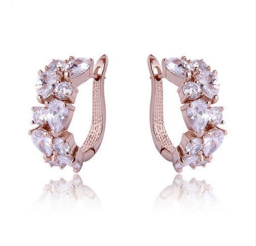 Hypoallergenic Colorful Zircon Earrings-Jewearrings