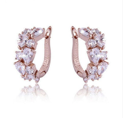 Hypoallergenic Colorful Zircon Earrings-Jewearrings