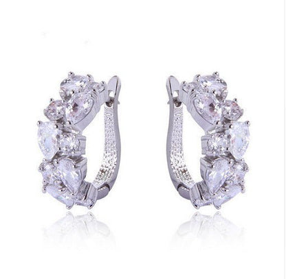 Hypoallergenic Colorful Zircon Earrings-Jewearrings