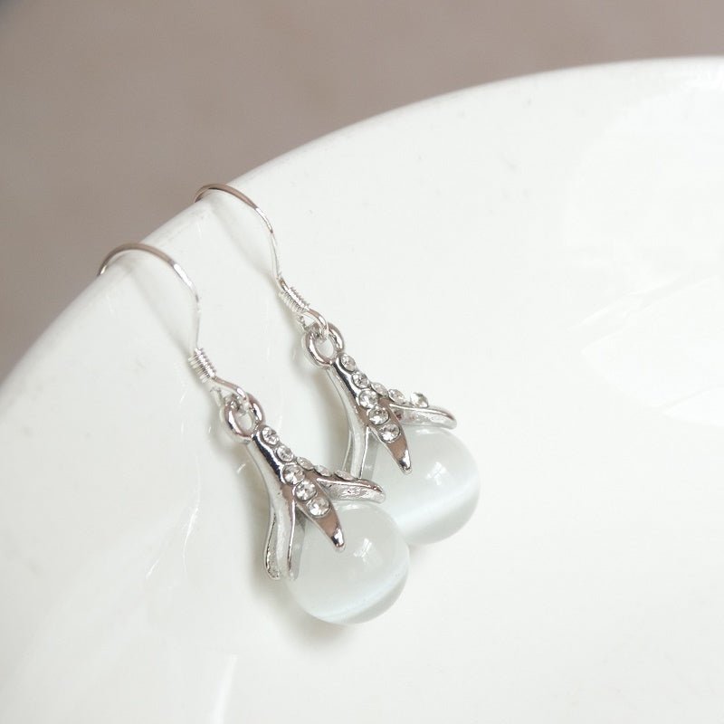 Hypoallergenic Earrings - Agate Jade 925 Silver-Jewearrings