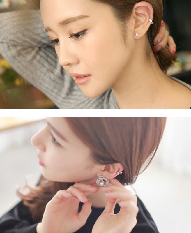 Hypoallergenic Earrings: Alphabet Zircon-Jewearrings