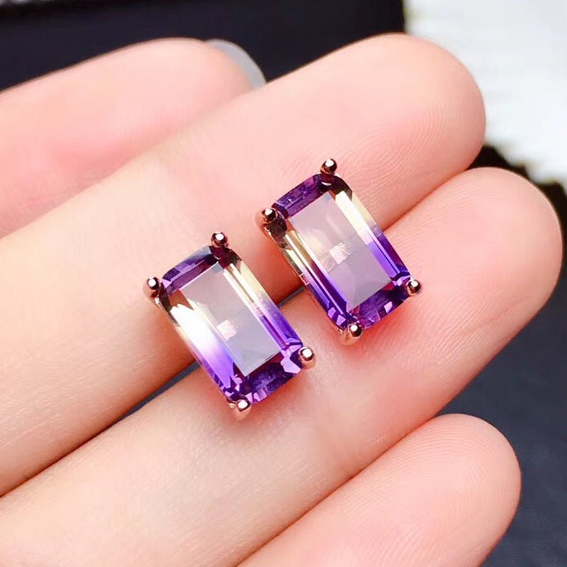 Hypoallergenic Earrings: Amethyst Set-Jewearrings