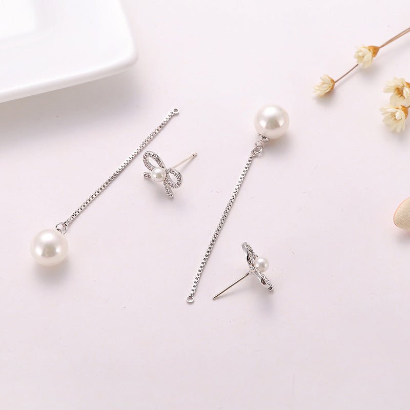 Hypoallergenic Earrings: Bow Pearl-Jewearrings