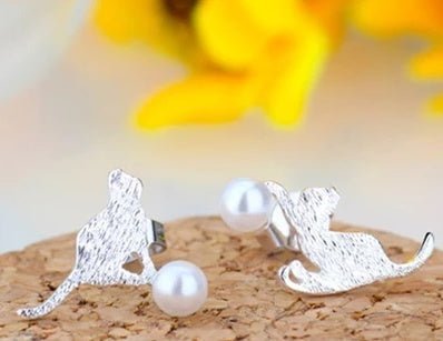 Hypoallergenic Earrings - Brushed Pearl Earrings-Jewearrings