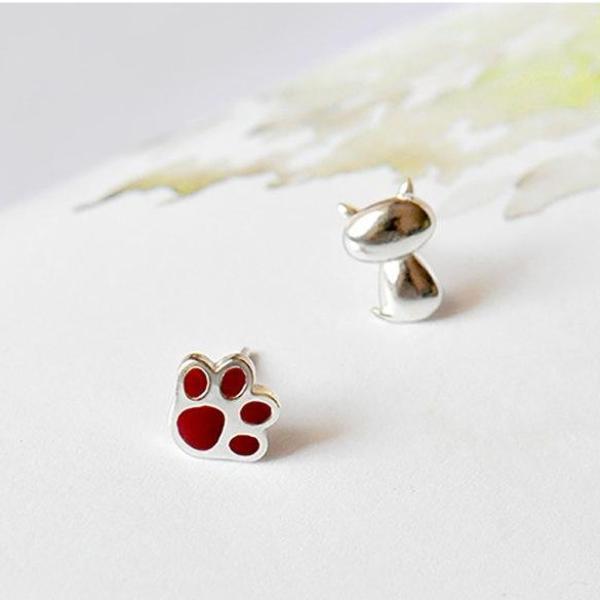 Hypoallergenic Earrings Cat Claw Stud Earrings-Jewearrings