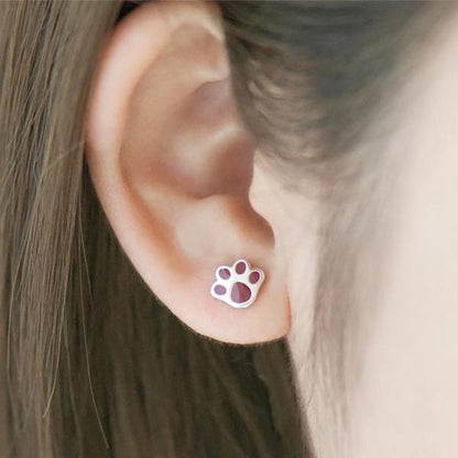 Hypoallergenic Earrings Cat Claw Stud Earrings-Jewearrings