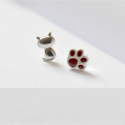 Hypoallergenic Earrings Cat Claw Stud Earrings-Jewearrings