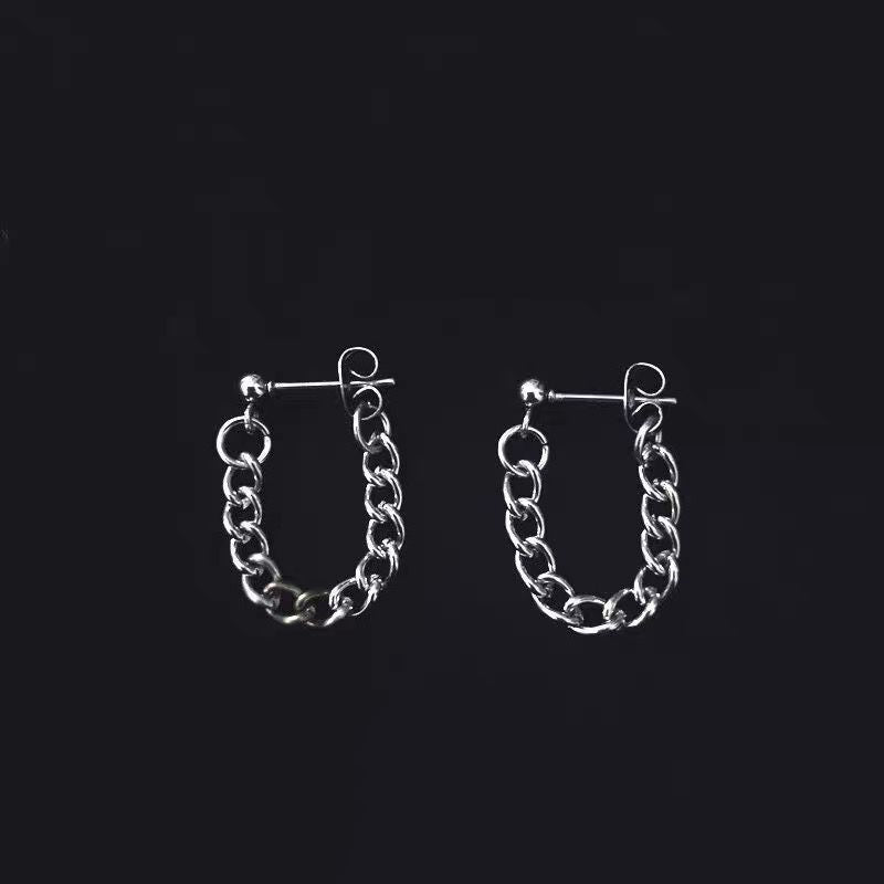 Hypoallergenic Earrings - Chain Tassel Earrings-Jewearrings