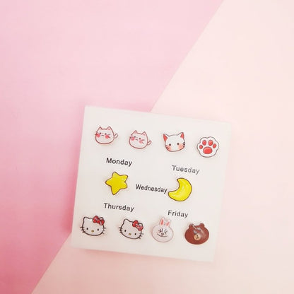 Hypoallergenic Earrings - Cute Cartoon Earrings-Jewearrings