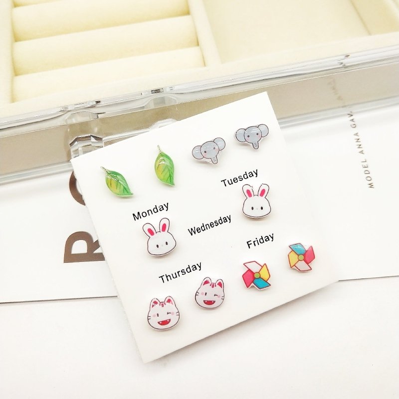 Hypoallergenic Earrings - Cute Cartoon Earrings-Jewearrings