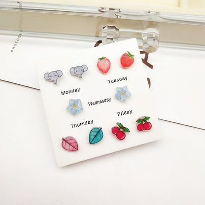 Hypoallergenic Earrings - Cute Cartoon Earrings-Jewearrings