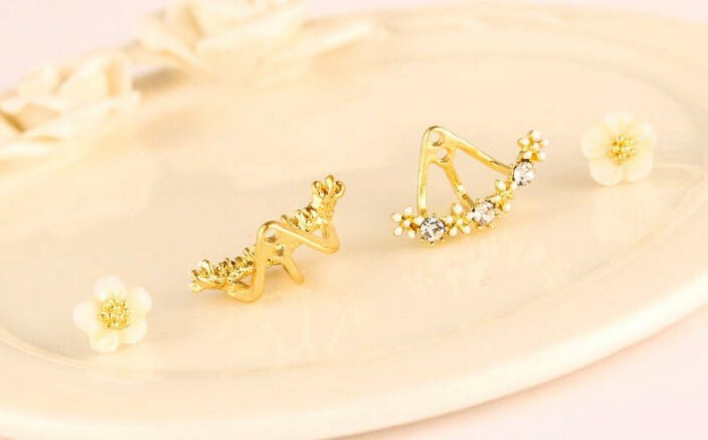 Hypoallergenic Earrings: Daisy Flowers-Jewearrings