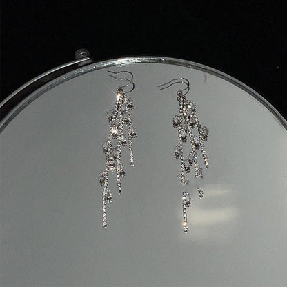 Hypoallergenic Earrings Diamond Long Style-Jewearrings